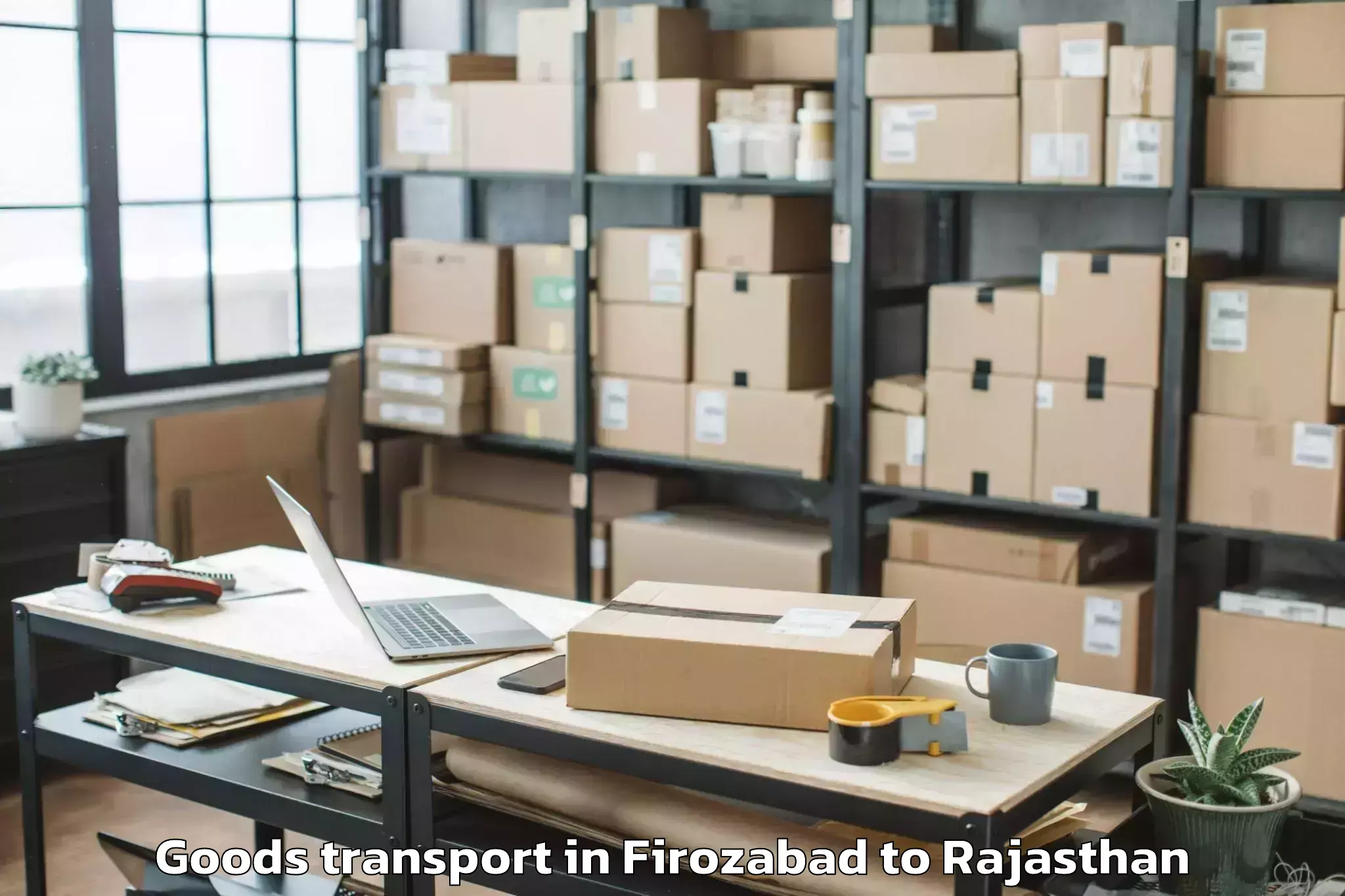 Discover Firozabad to Gangapur Bhilwara Goods Transport